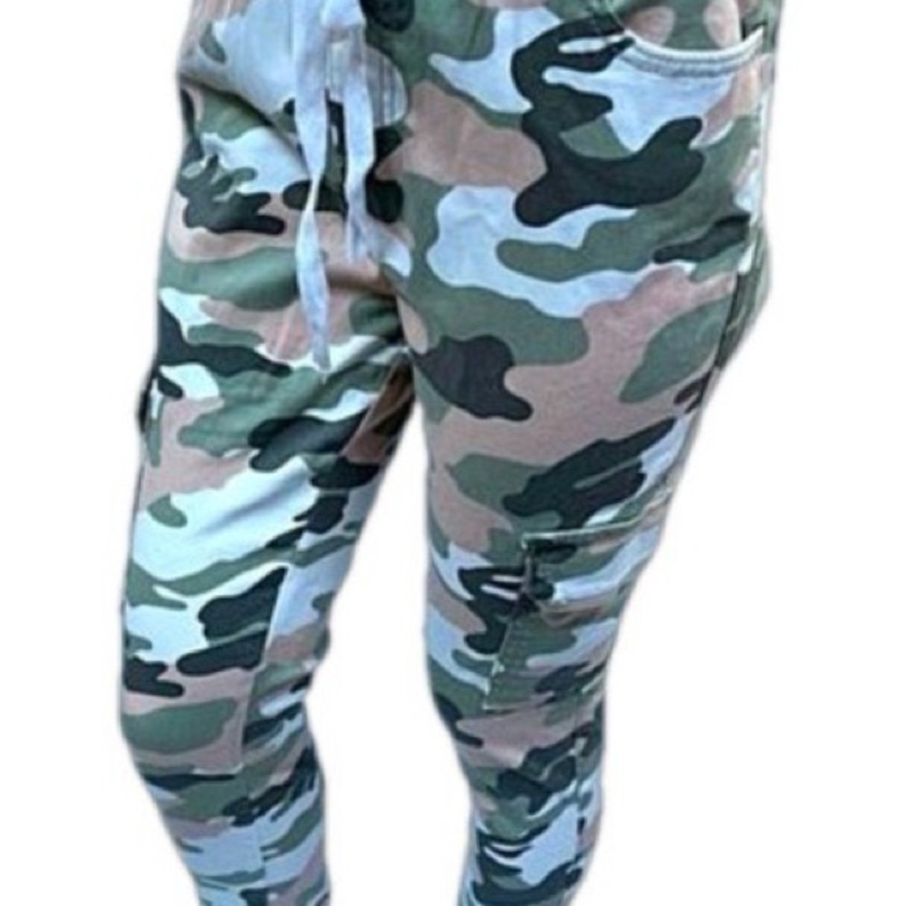 Streetwear Society Green Gray Cargo Pants